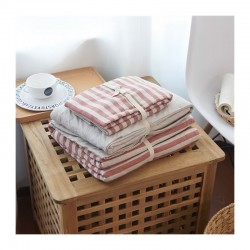 ผ้าฝ้ายสีปั่นถักผ้าฝ้ายลายส...